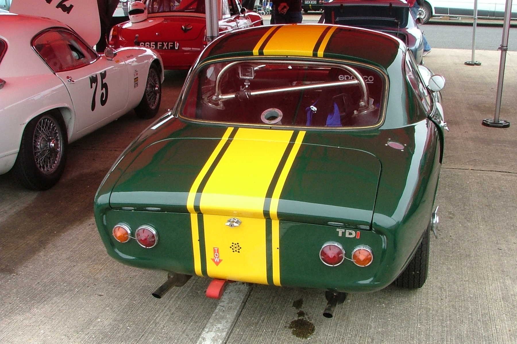 Mike Freeman's great sense of humour manifested itself at Silverstone. The addition of the TDi badge recalled the unfortunate occurrence at Donington a couple of weeks earlier. He more than made up for his mistake this time round! Photo - John Turner