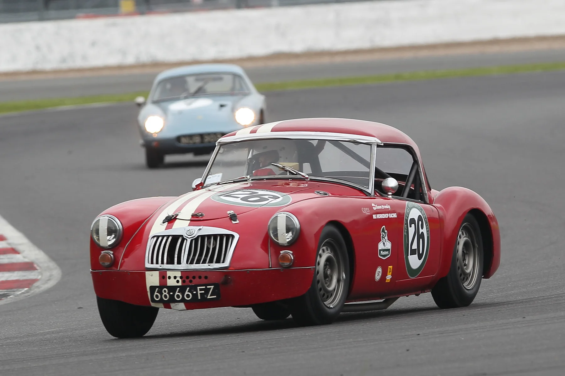 MG Team Captain, Shaun Bromley in his MGA Coupe shared with his son, Josh Photo - Mick Walker