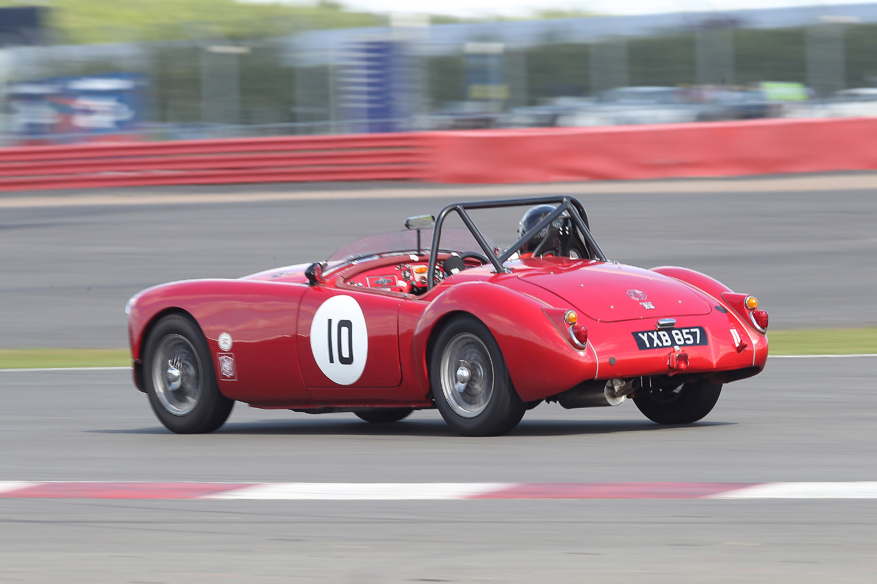 Terry Bryant in his MGA roadster Photo- Mick Walker