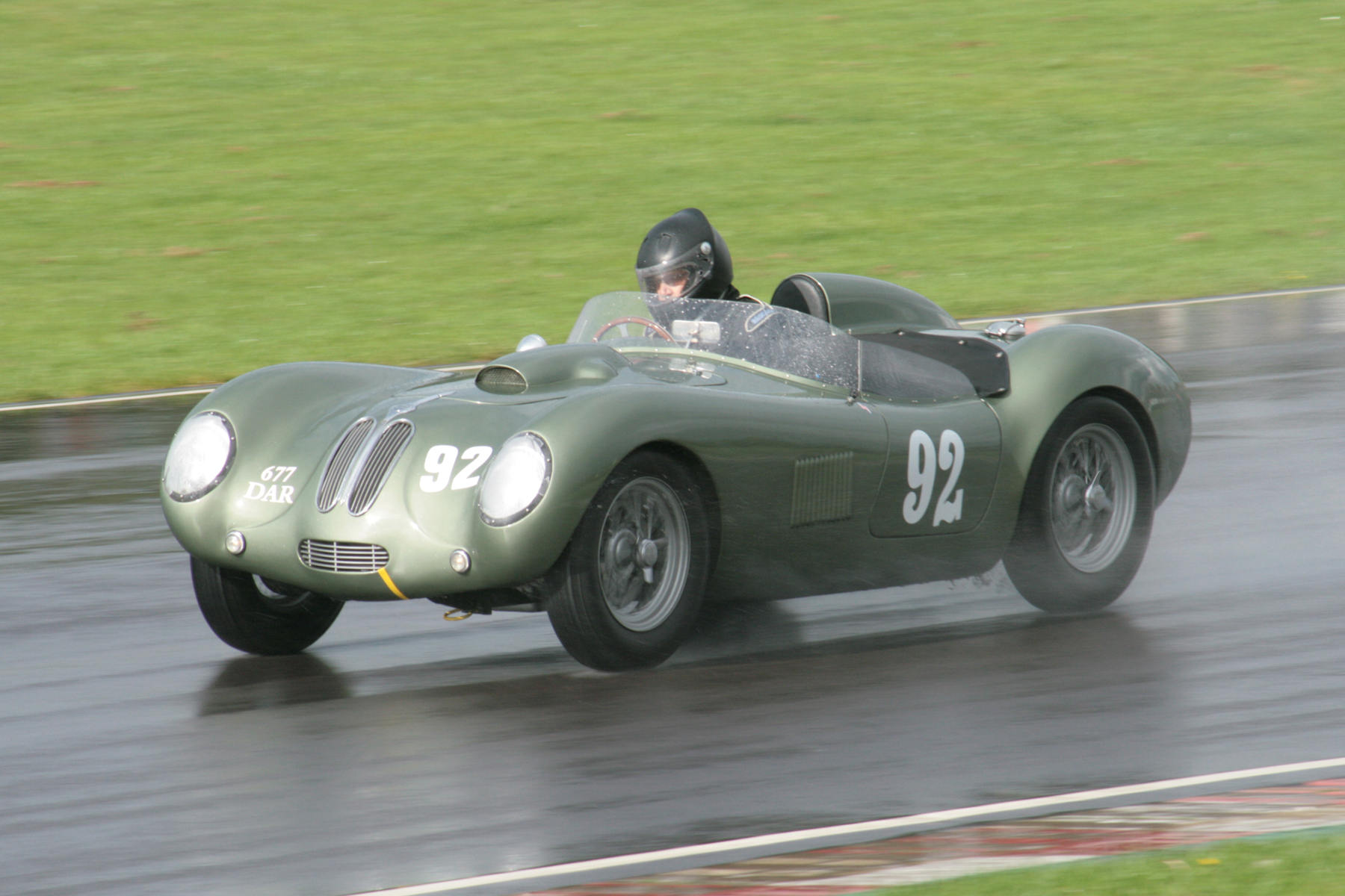 First time with FISCAR is the delightful Tojeiro Bristol of Tom McWhirter, hunched over the wheel. He finished 27th. Photo - JohnTurner
