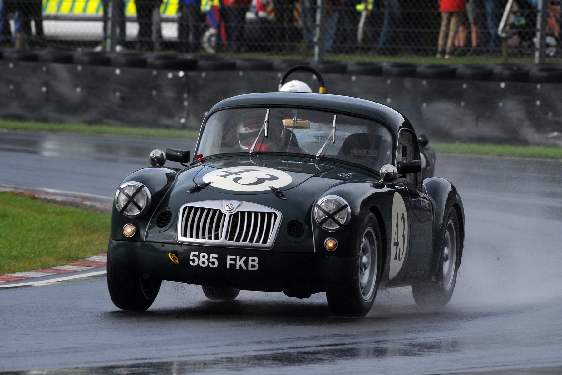 Good drive to 8th was Glenn & Rory Tollett in Glenn's MGA Photo - Jeff Bloxham 