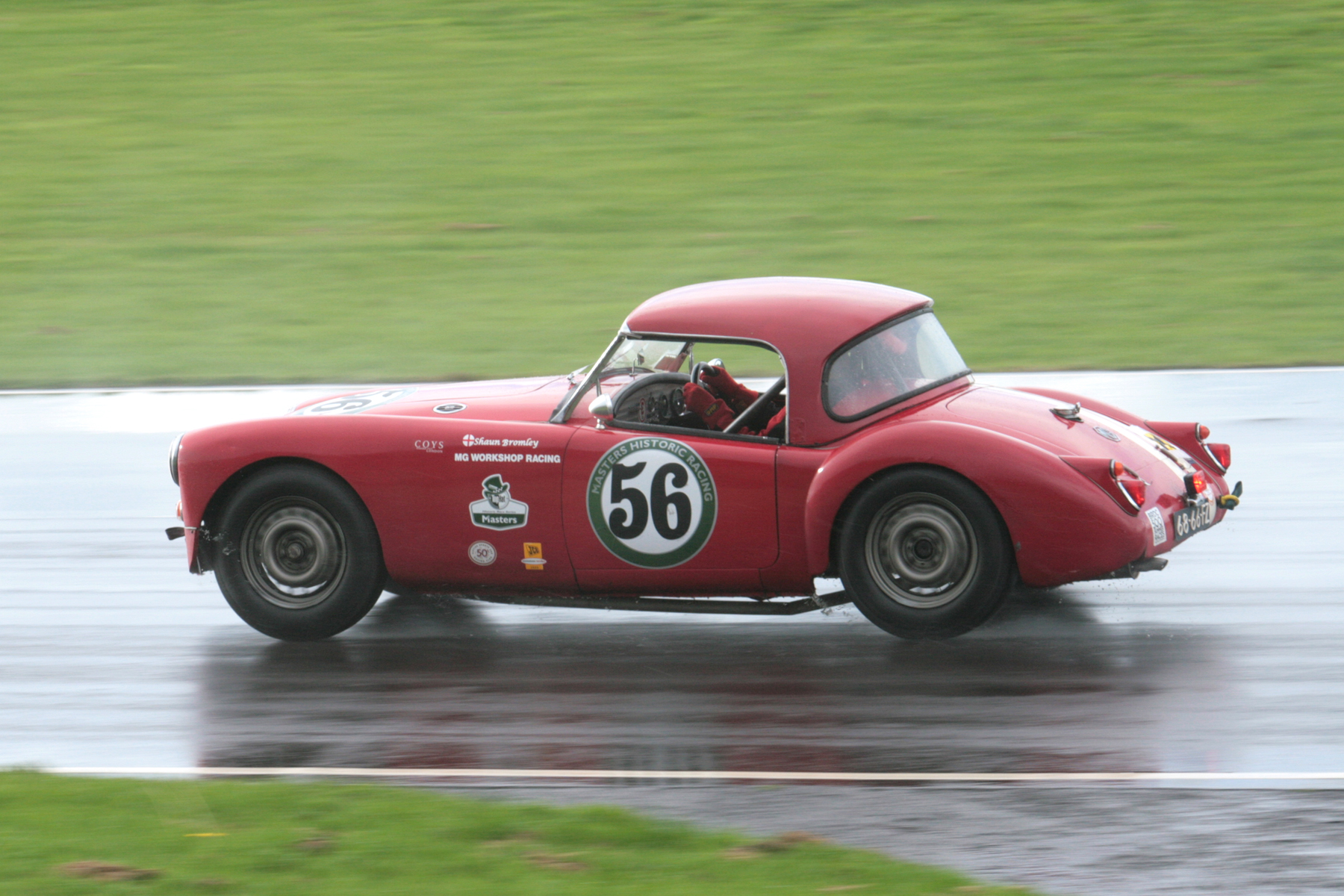 Shaun Bromley in his MGA, which he shared with his son, Josh Photo - John Turner 
