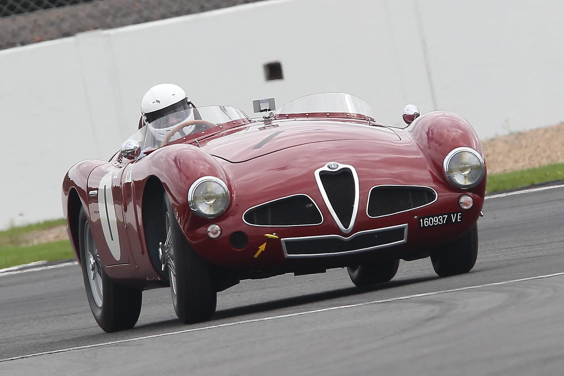 As usual Chris Mann drove his Disco Volante to the meeting. Whilst he qualified for the race, a magneto problem caused a misfiring down on power engine and meant that he was unable to make the race start. Photo - Mick Walker