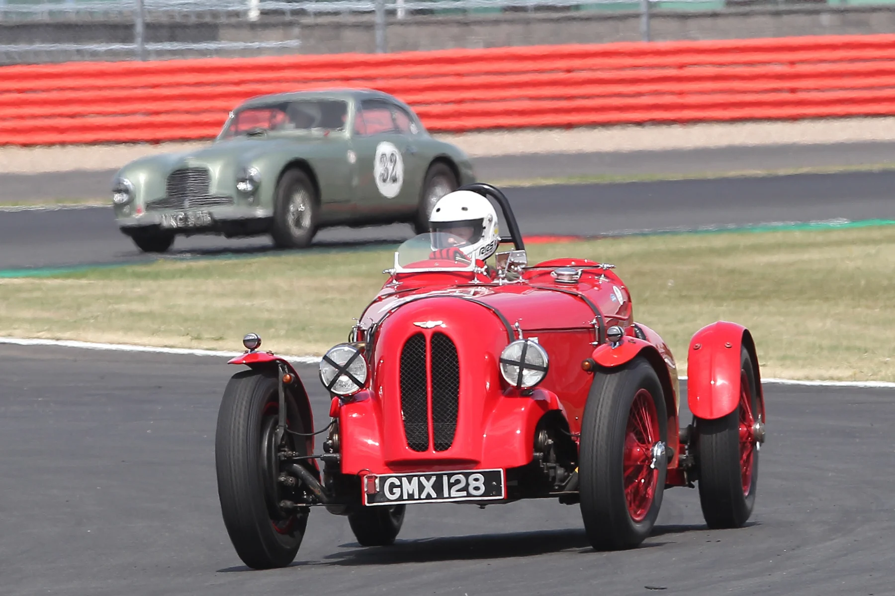 Peter Dubski finished 3rd overall and won the Mort Goodall Cup in his Aston Martin 15/98 Photo - Mick Walker
