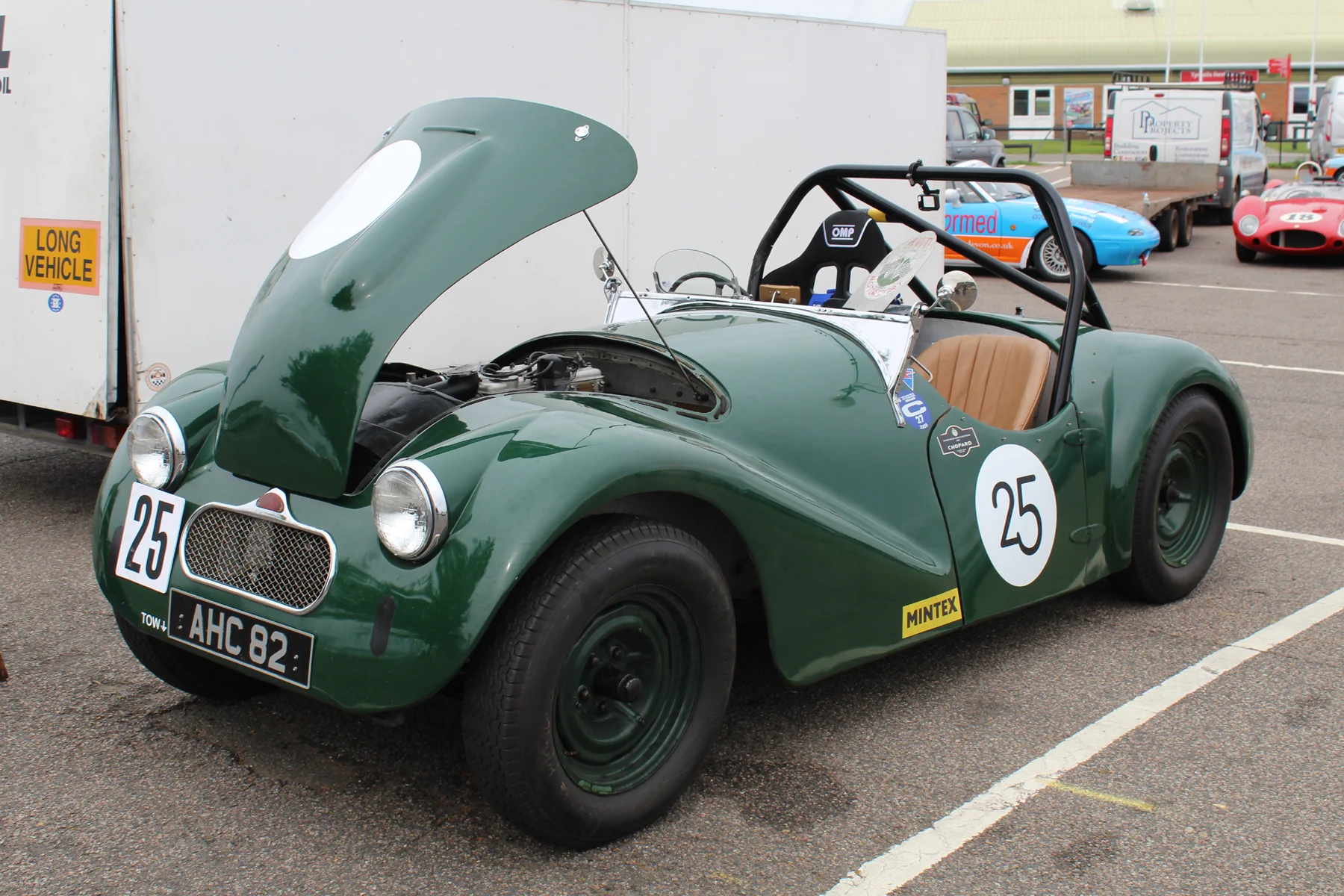 The Connaught L2 reveals its 2.5 litre Leaf Francis engine; the only one to have the larger engine; the others have 1500cc versions of the LeaF engine Photo - John Turner