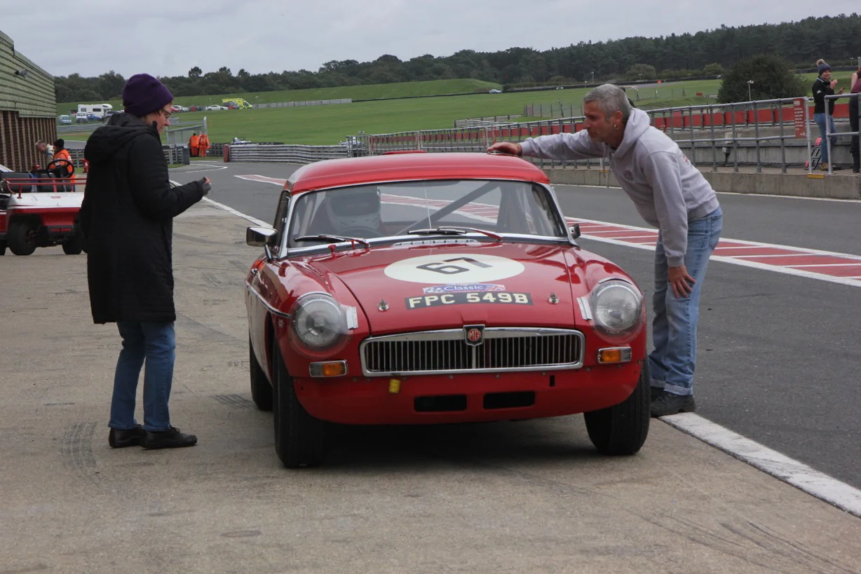 Gordon Russell pitted on the same lap as Paul, but as a Pre 66 competitor, he was held 30 seconds longer Photo - Pat Arculus - Tripos Media