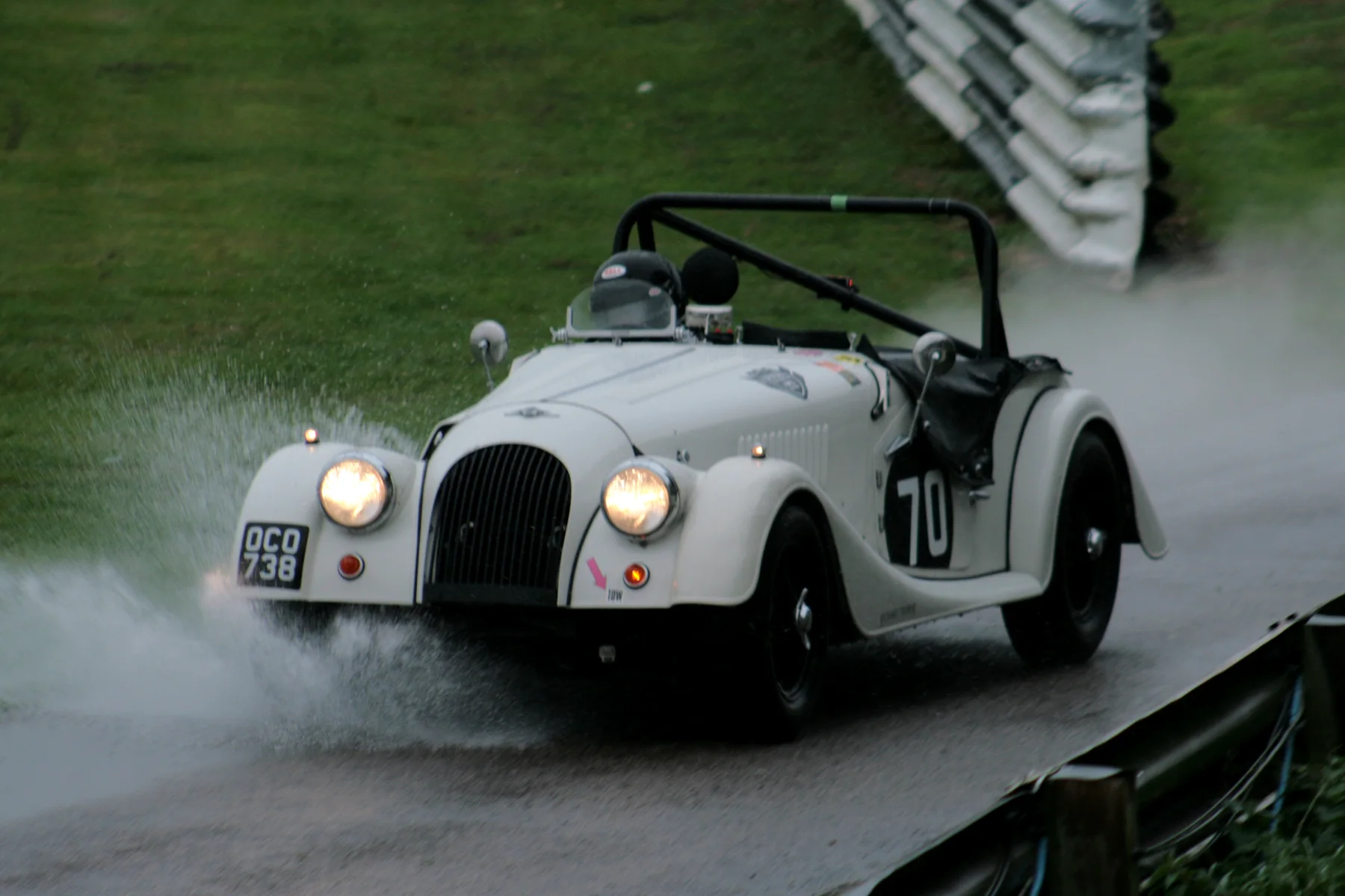 Alan House takes his Morgan Plus 4 out onto the track for qualifying Photo - John Turner
