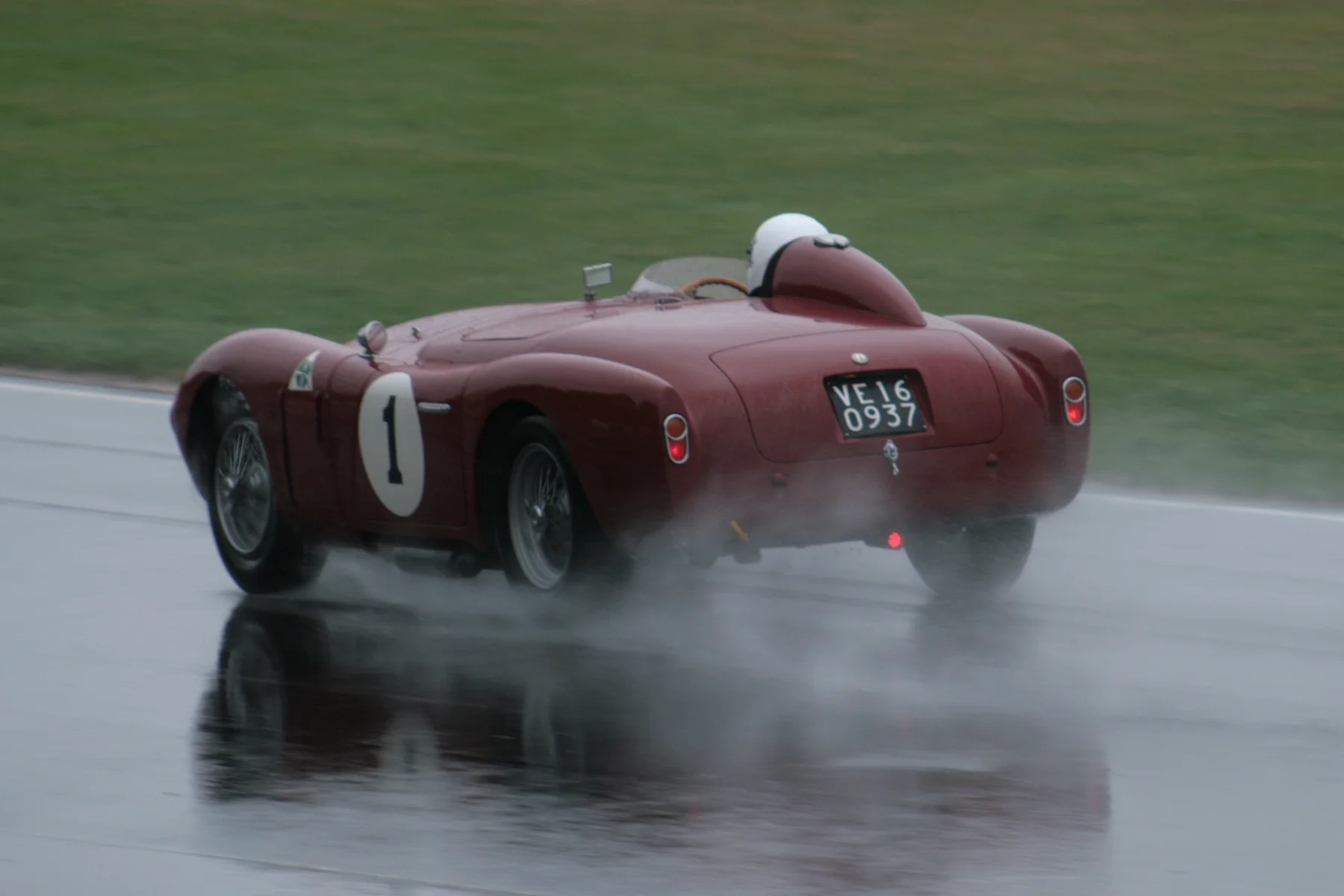 Chris Mann qualified a fine 8th in the Alfa Romeo Disco Volante Photo - John Turner
