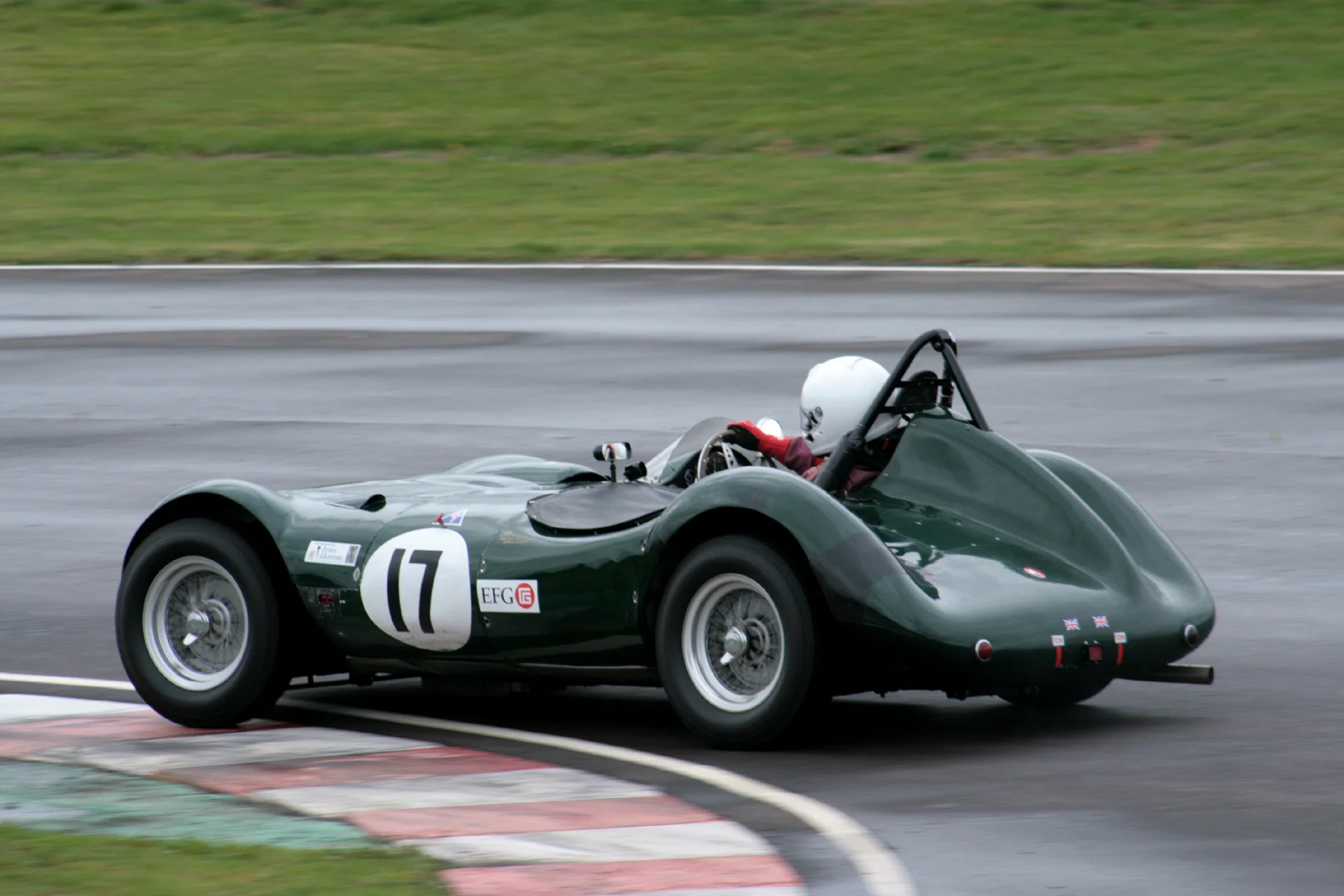 Alex Quattlebaum takes the neat little LECo through the Esses Photo - John Turner