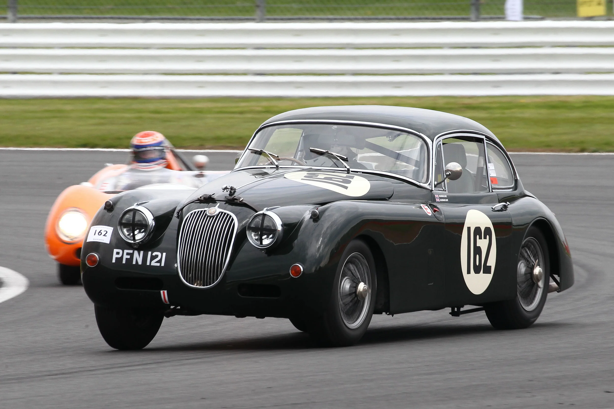 Graham Love in the Jaguar XK150. Photo - Richard Styles