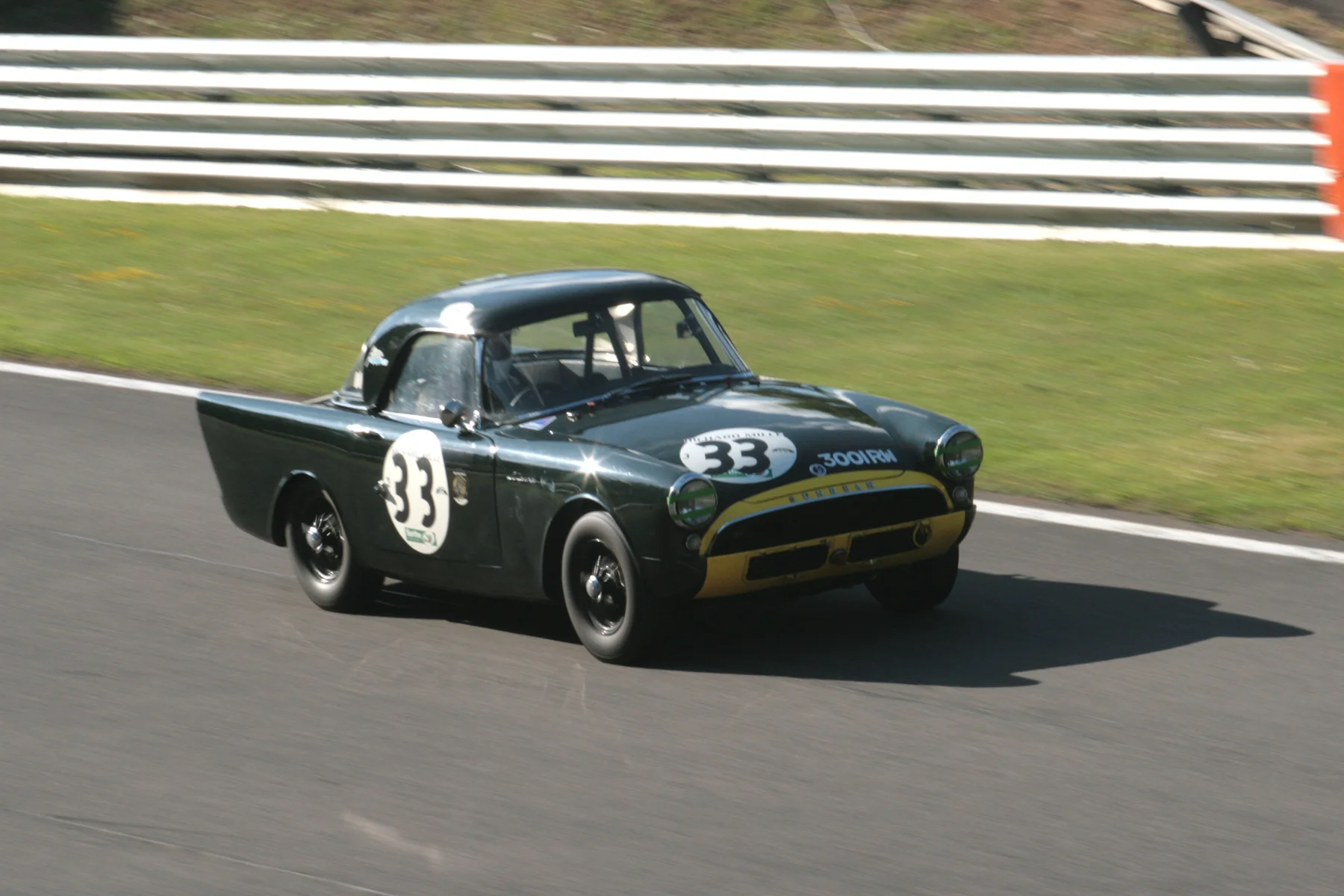 Tristan Bradfield in the Sunbeam Alpine Le Mans
