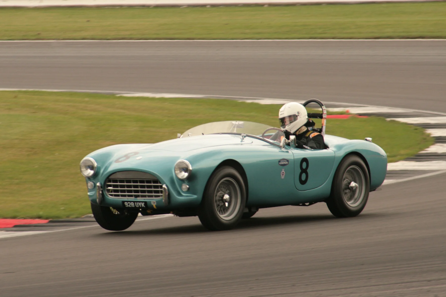 Adrian King lifts a wheel in David Cottingham’s AC Ace Photo - JT