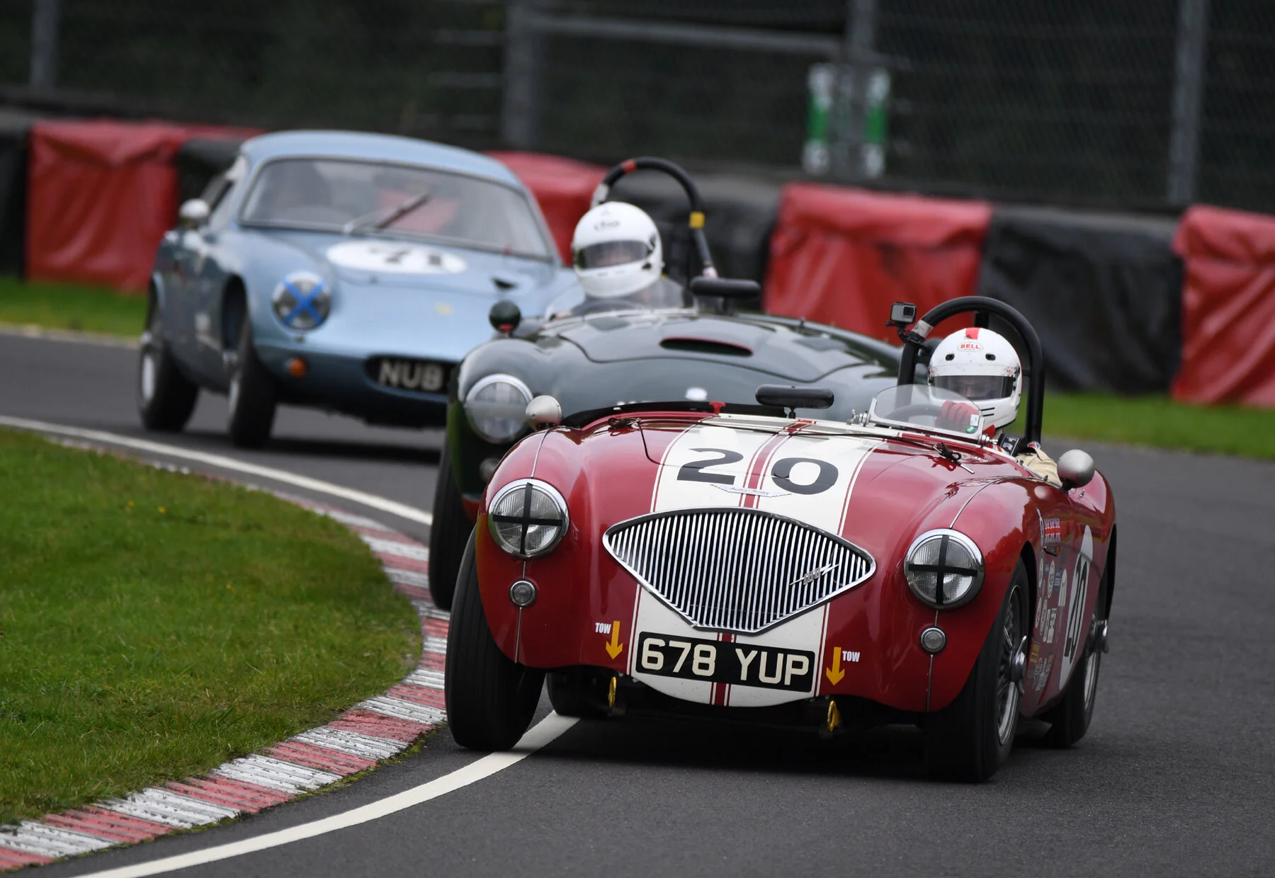 Jonathan Abecassis, Robin Pearce & Brian Arculus provided a superb battle at the front of the field. Photo - Jeff Bloxham