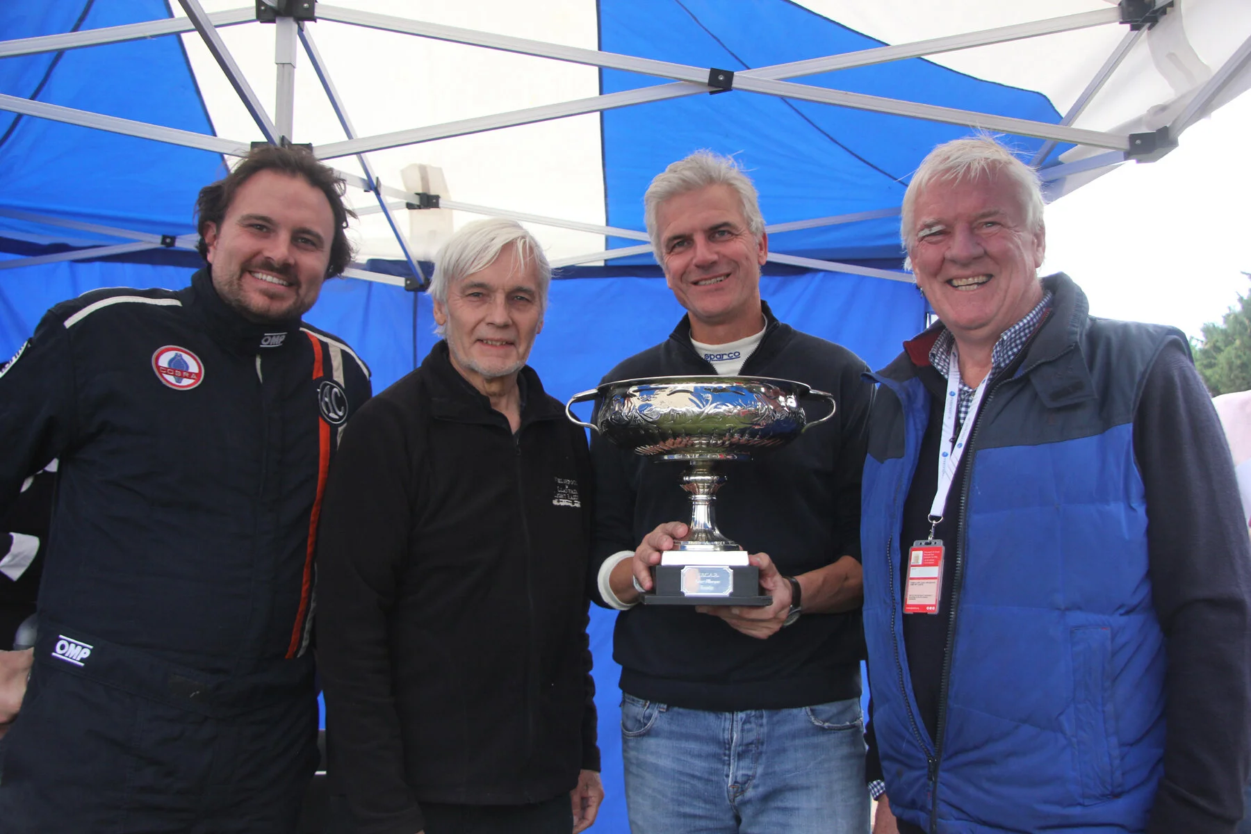 Well done to the AC Aces team who retained the Inter-Marque Team Trophy this year. L to R Ted Shepherd, Justin Becket and Tim Pearce.