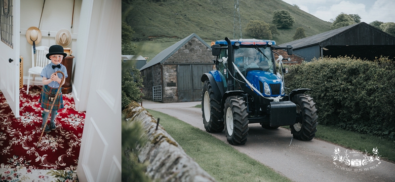 Scottish farm wedding photography