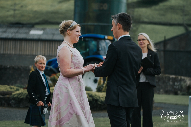 Scottish farm wedding photography
