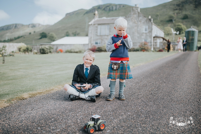 Scottish farm wedding photography