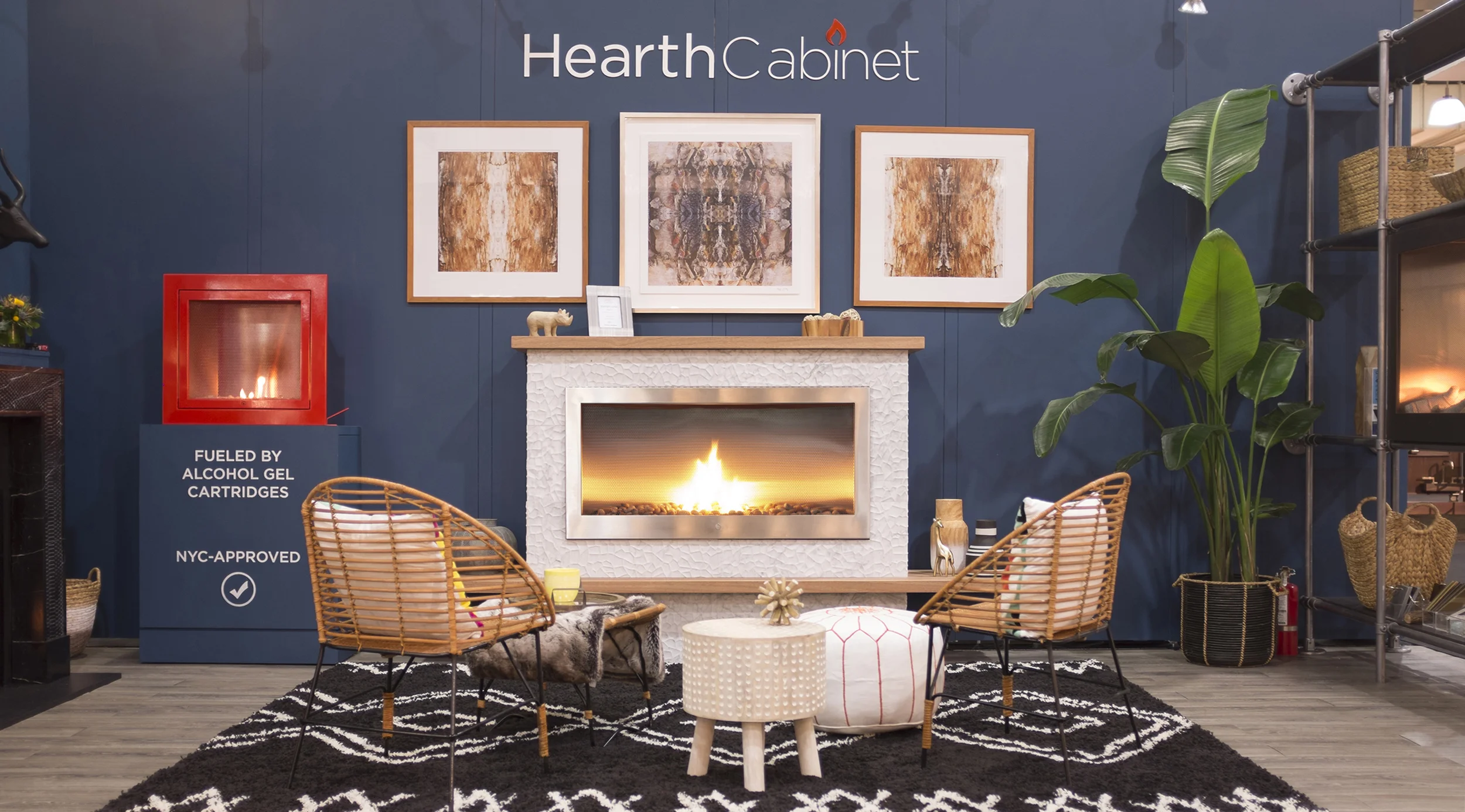 Campion Platt took our booth on a "Midnight Safari". We're excited for you to see photos from our booth at the recent ICFF show. It was our most beautiful booth yet thanks to Campion Platt, Chesney's mantels, TileBar, and artist Dagmara Weinberg.