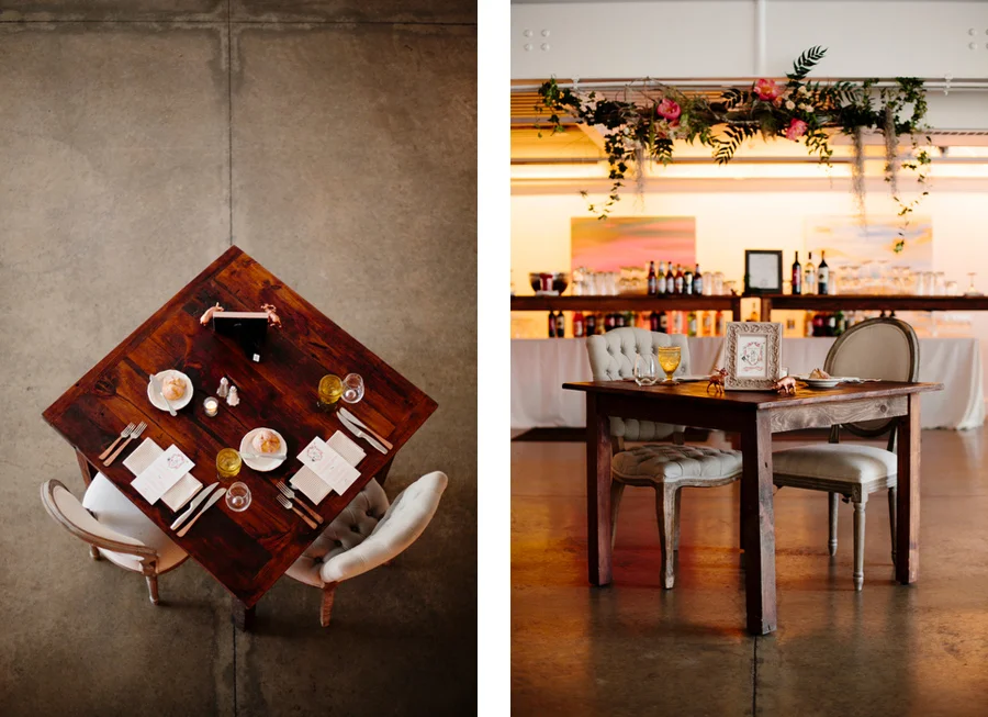 head table for bride and groom