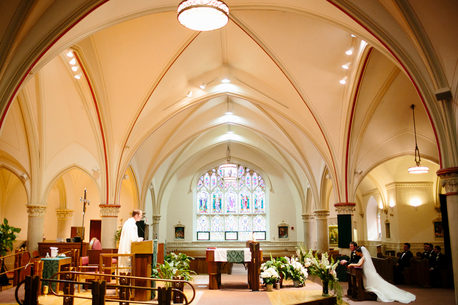 Wide Shot of Ceremony in Parish