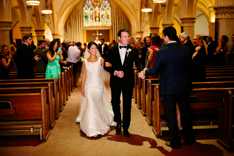 Bride and Groom exiting Ceremony