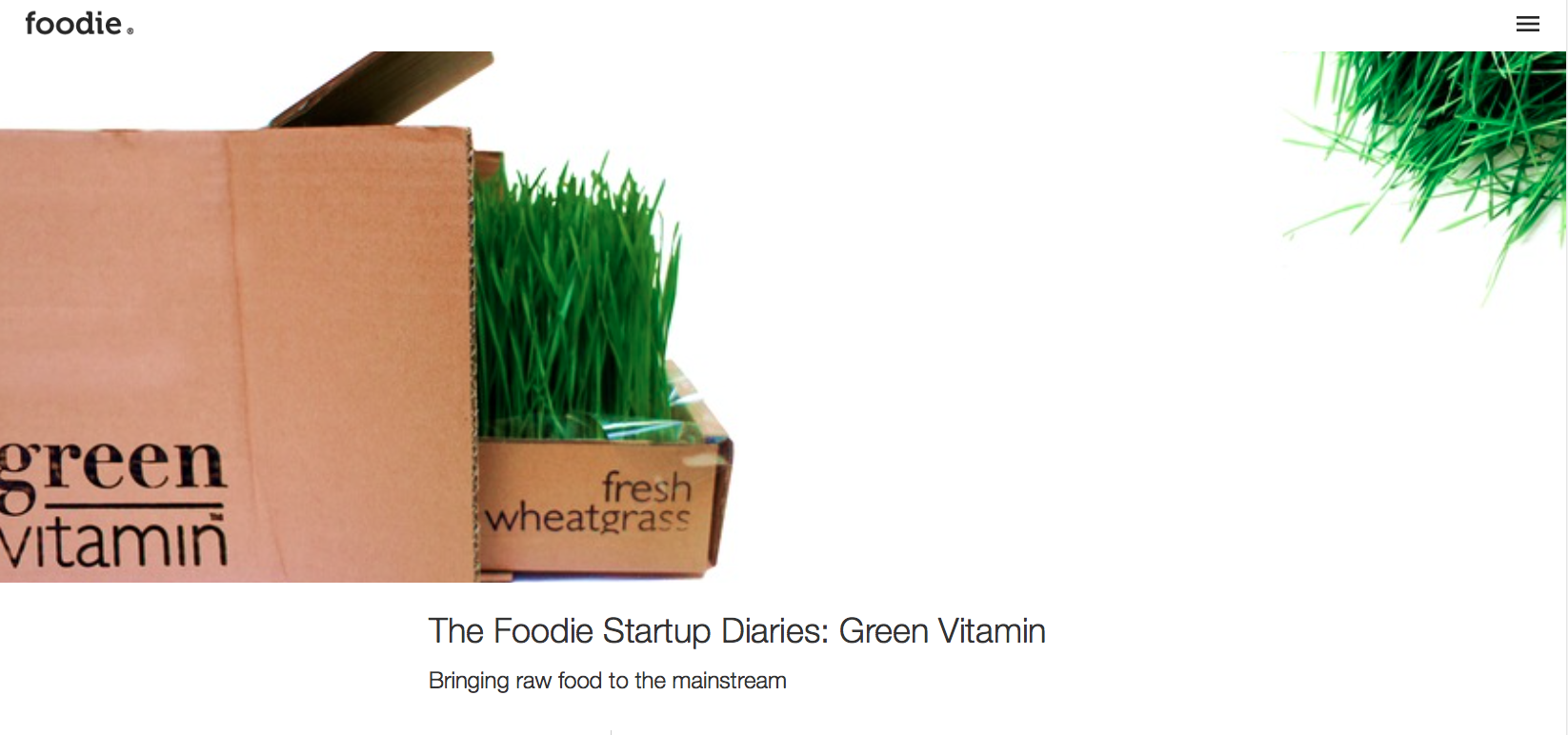 The Foodie Startup Diaries: Green Vitamin
