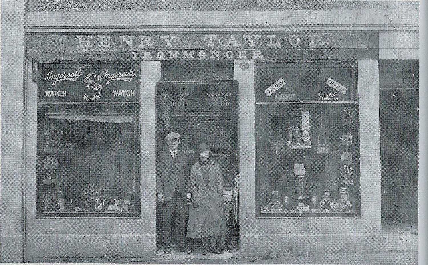 No.55 New St. a boot shop built in 1845. It was taken over in 1855 by Henry Taylor and is still an Iron Monger's shop today