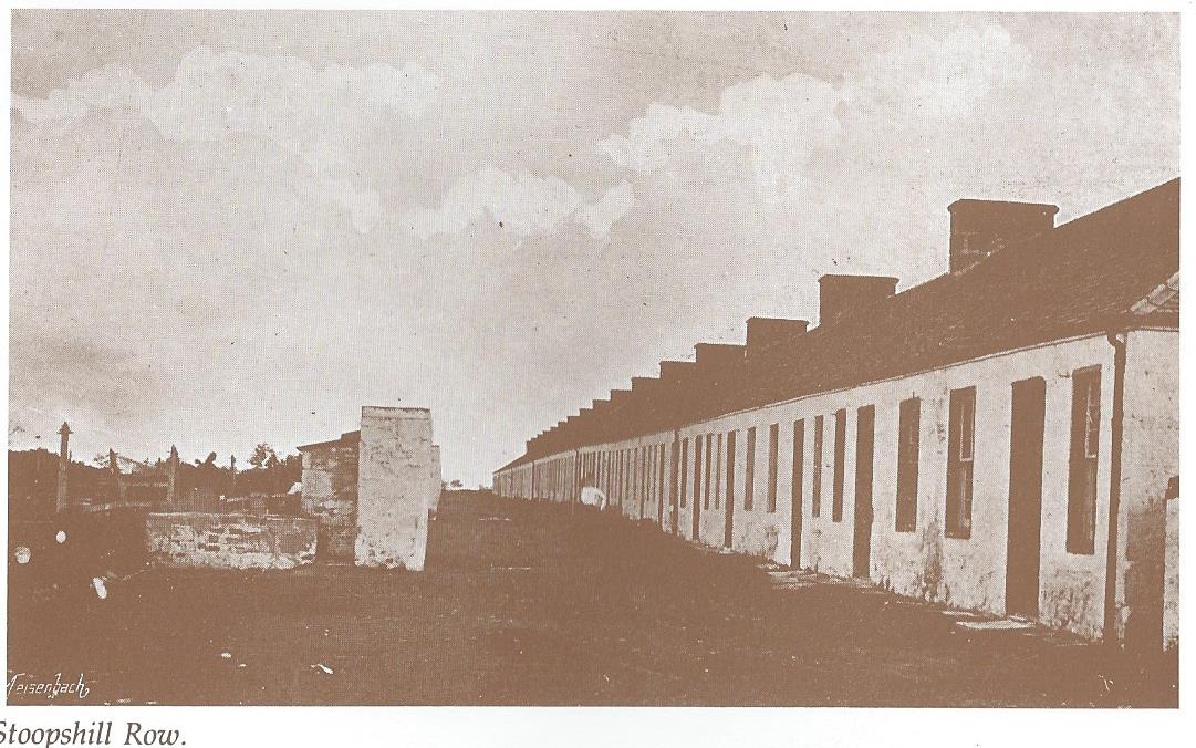 A typical example of a Miners Row, Stoopshill Row near Peesweep, Dalry