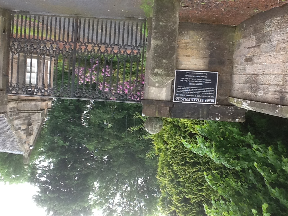 Blair Estate Gates - Blair House and woodlands for walking. (Blair was previously a Mining company owner)