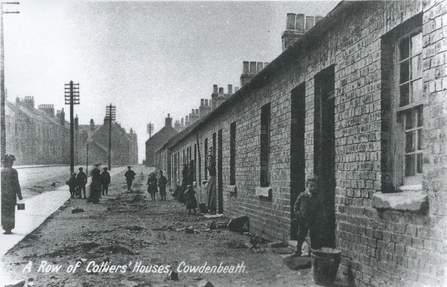A typical Miners' Row, Cowdenbeath near Hill of Beath, Fife