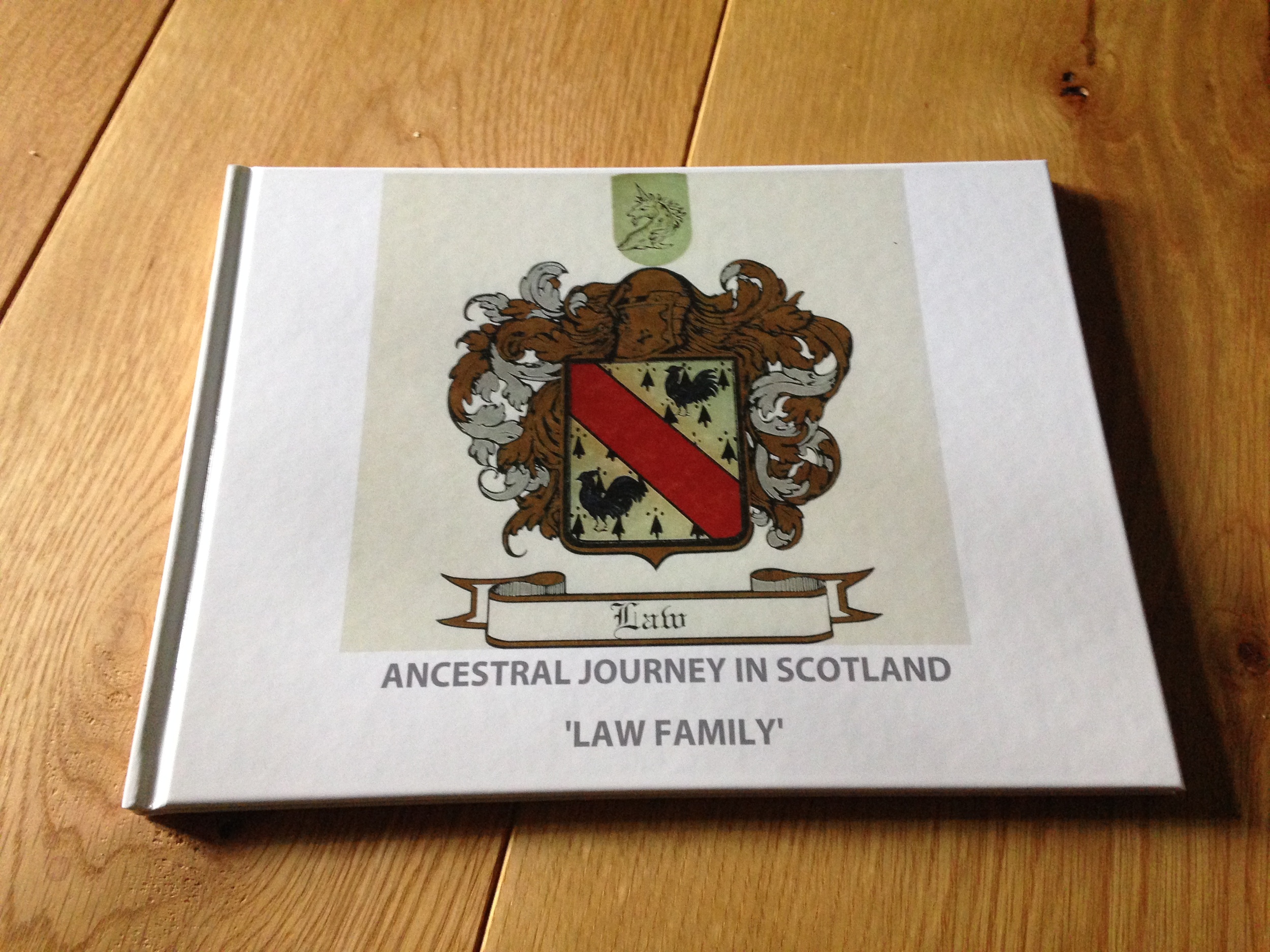 The Photobook of the above Ancestral Journey in Scotland 'Law Family'. Please Contact me if you wish to order a Copy.