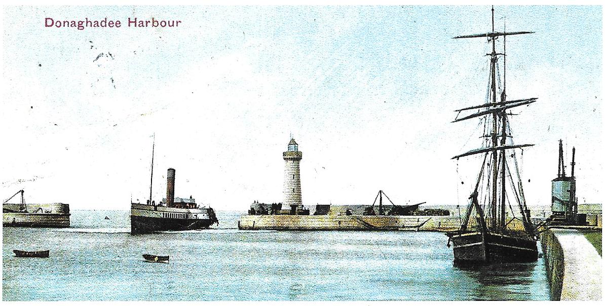 Donaghadee Harbour - County Down, Northern Ireland. After 1849 large steamers were rarely seen and the port's glory days were over.