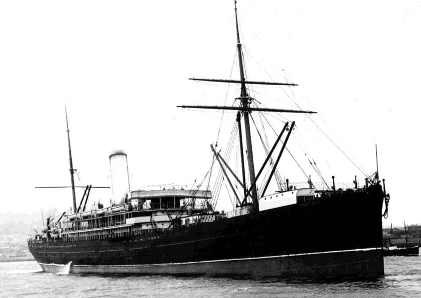RMS Ruapehu was seconded by the Admiralty in WW1 to become a Troop ship like most British passenger liners. She was designated HMNZT79 (His Majesties NZ Troopship no. 79). James Harcus left NZ on the RMS Ruapehu from Port Chalmers Dunedin on 16 October 1914.
