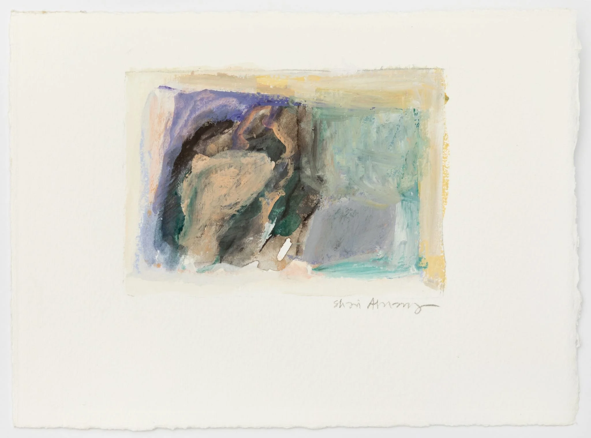 Winter 03, 2020, paper, gouache, 5.5 ”x 7.5”