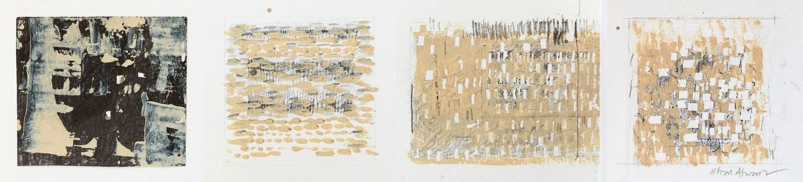 Cantos 1, 2019, paper, gouache, 26.5” x 10.75”