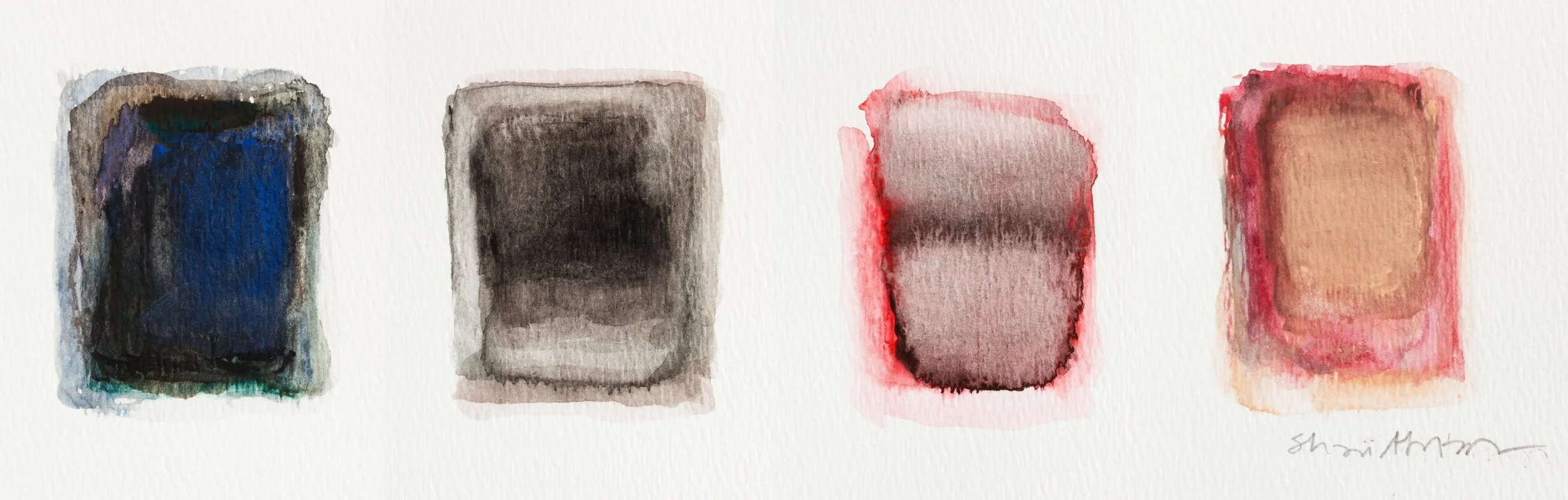 Cantos 2, 2019, paper, gouache 26.5 “ x 10.75”