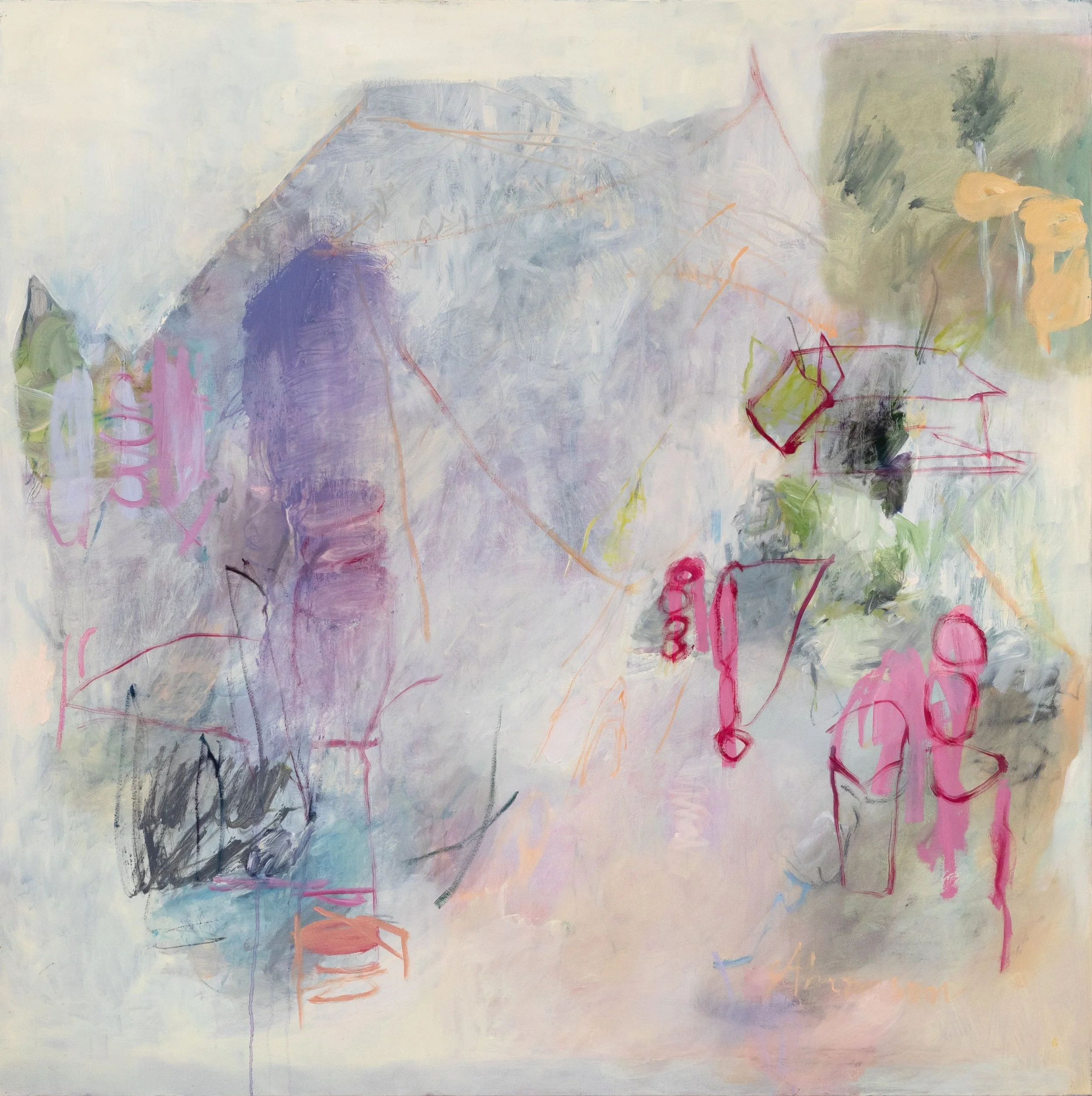 Lydian Maiden, 2021, oil on canvas, 48” x 48”