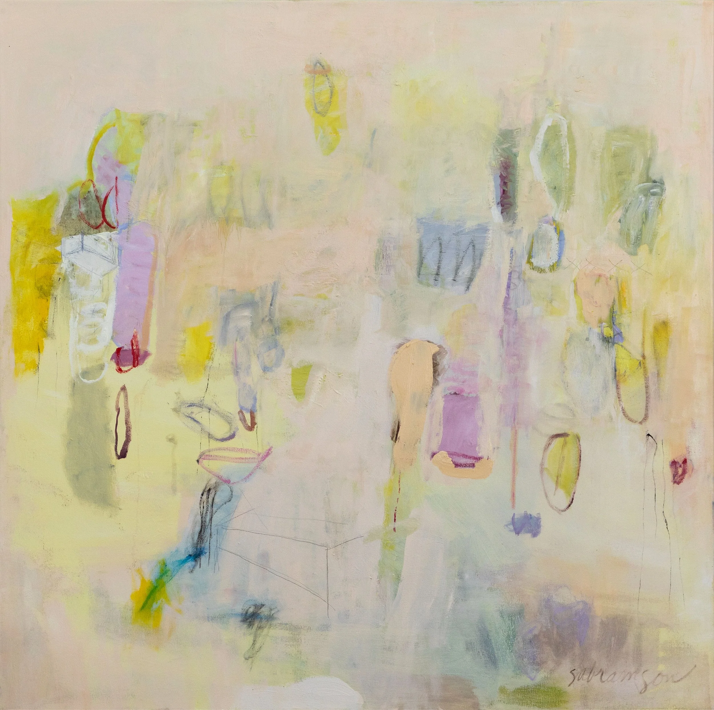 Dawning Arachne, 2021, oil on canvas, 48” x 48”