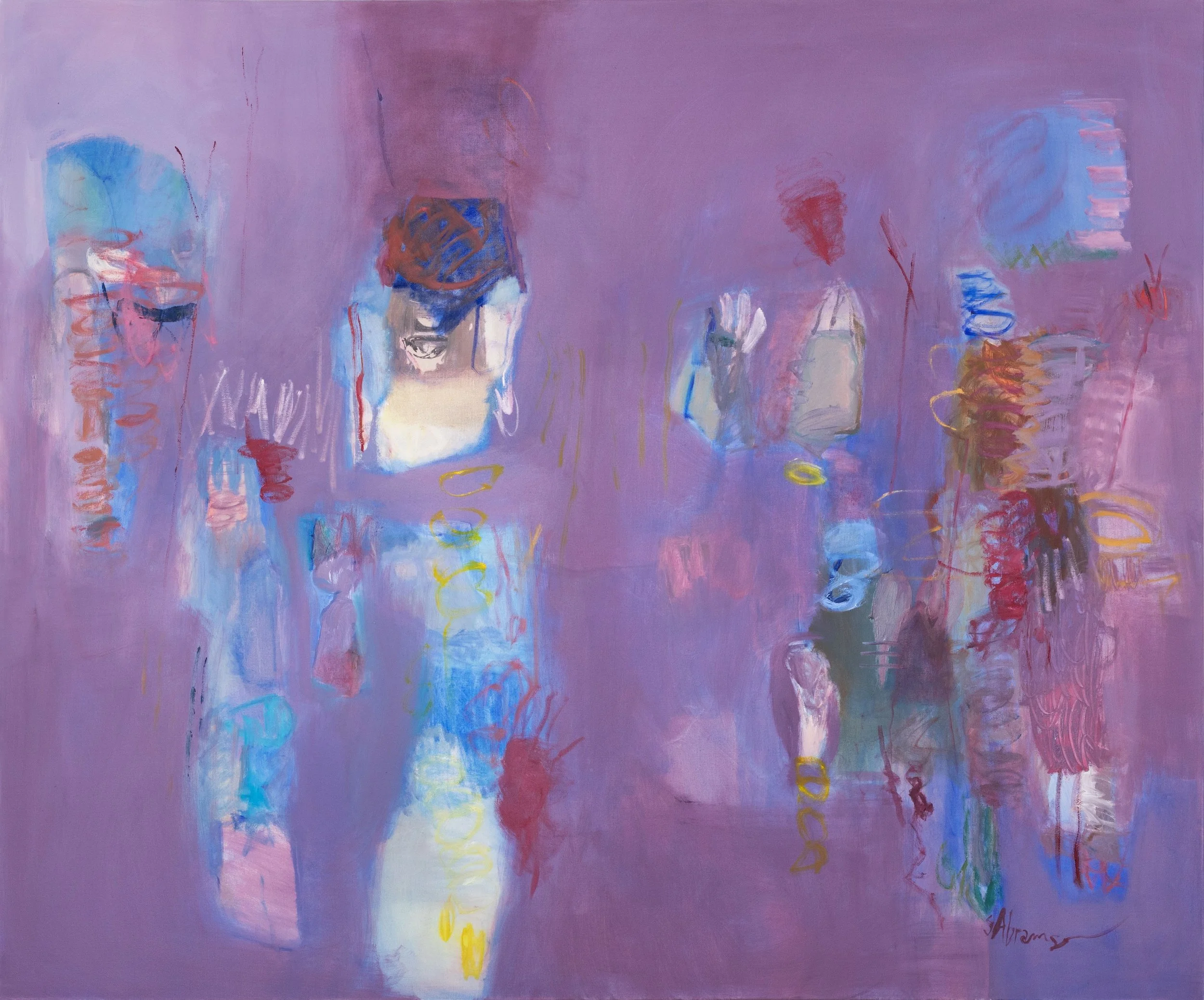 Hectare's Herb, 2021, oil on canvas 60” x 72” 