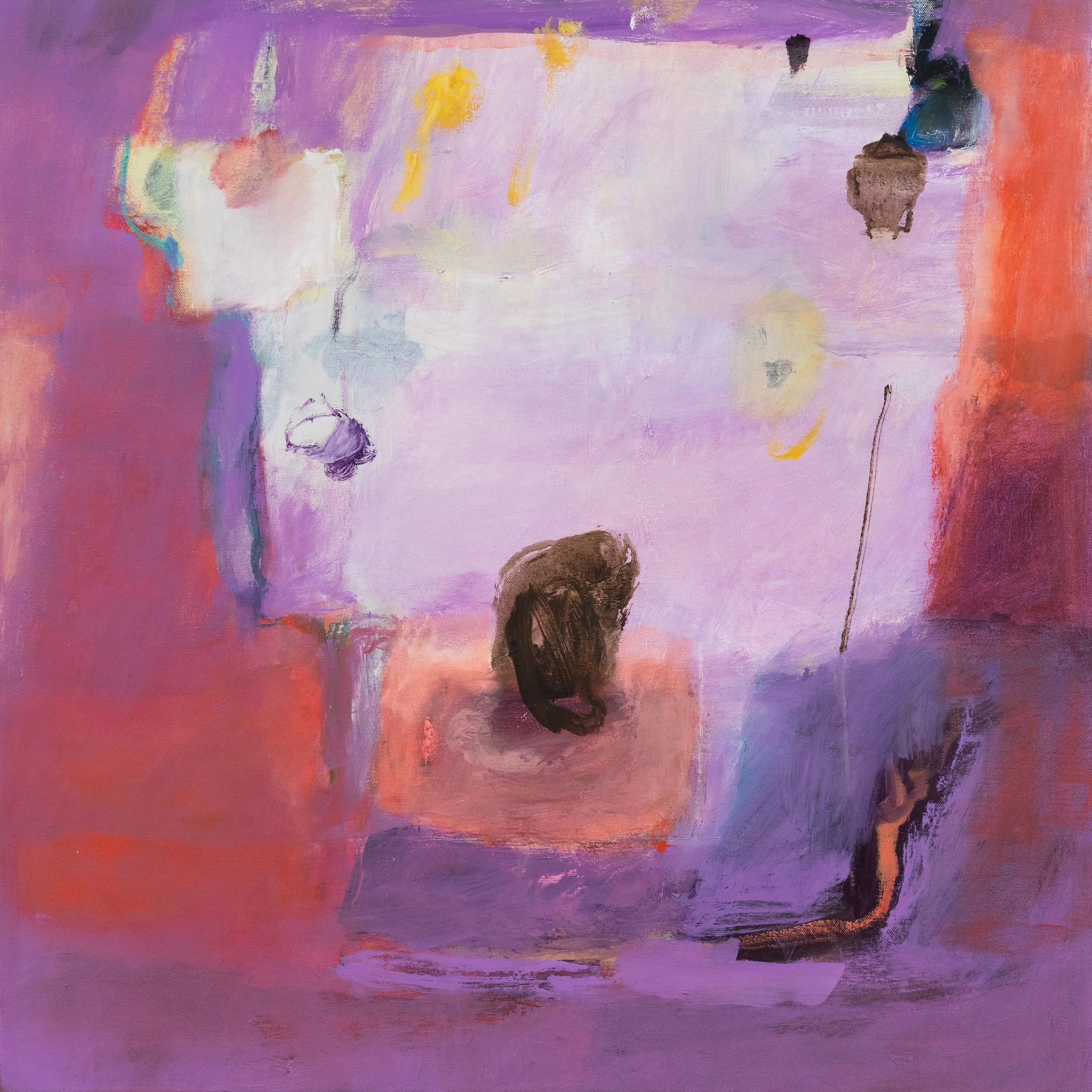 Inside Buddha's Head, 2019, Oil on Canvas, 40" x 40"