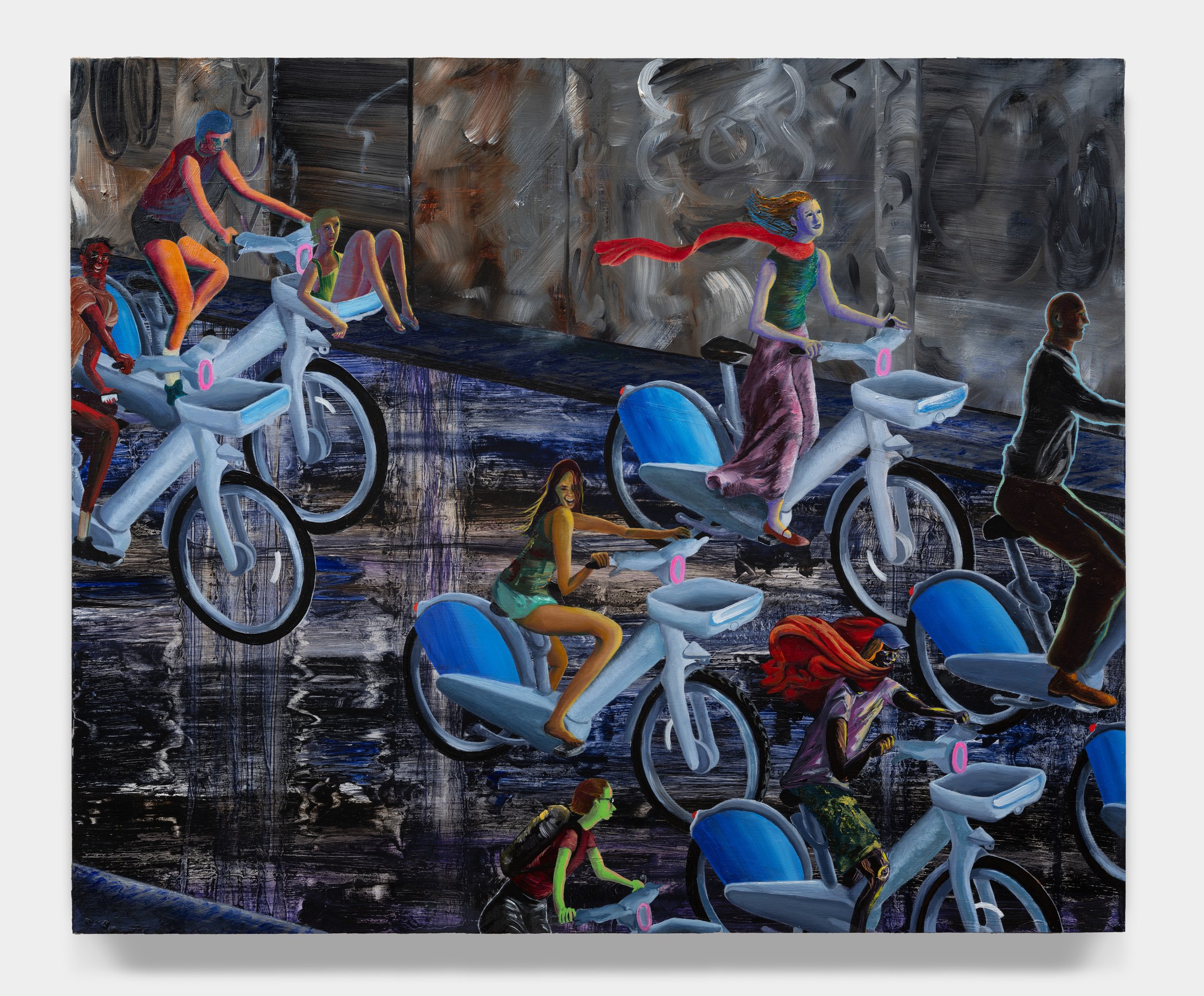   Electric Feel , oil on panel, 20” x 24”, 2025 