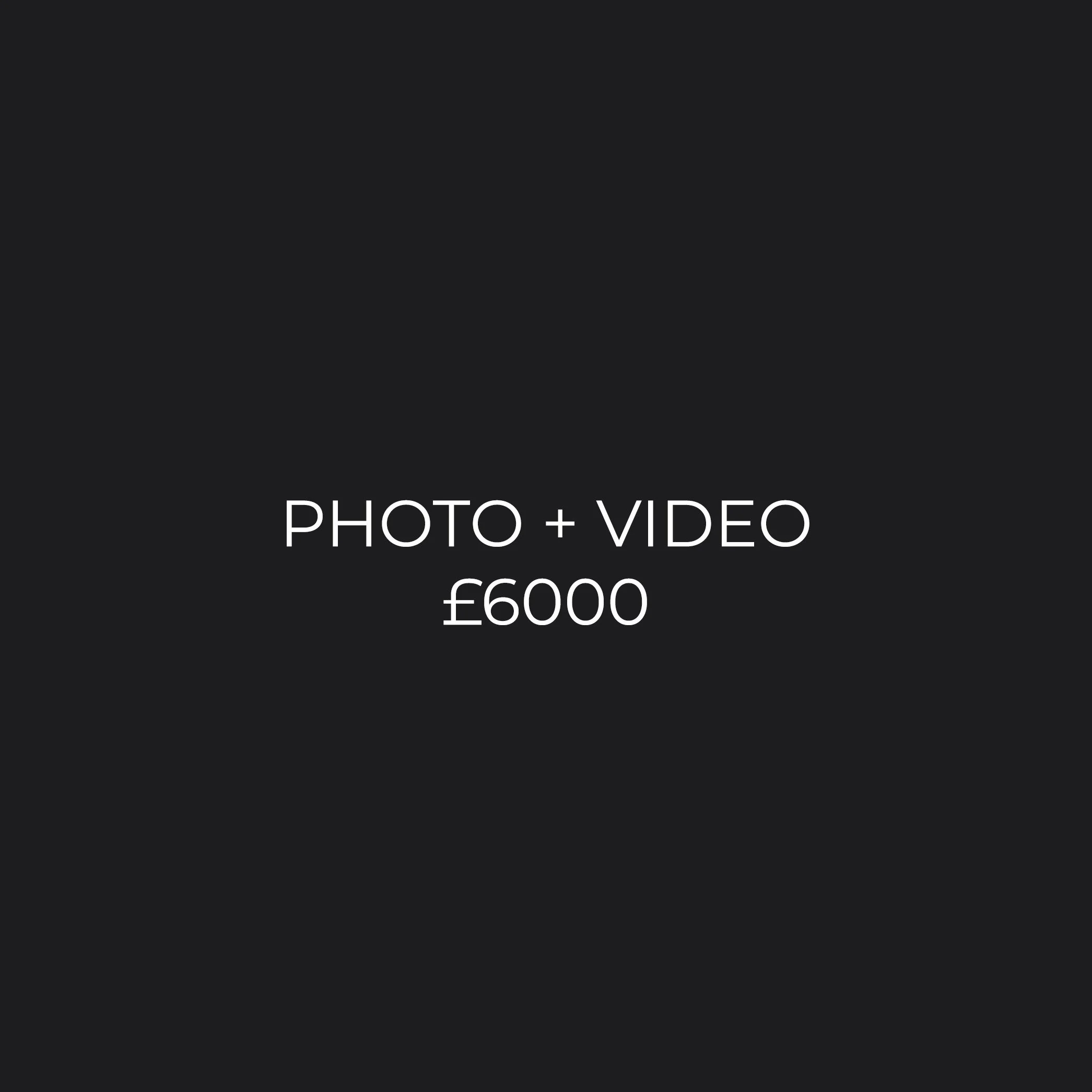 PHOTO + VIDEO DEPOSIT