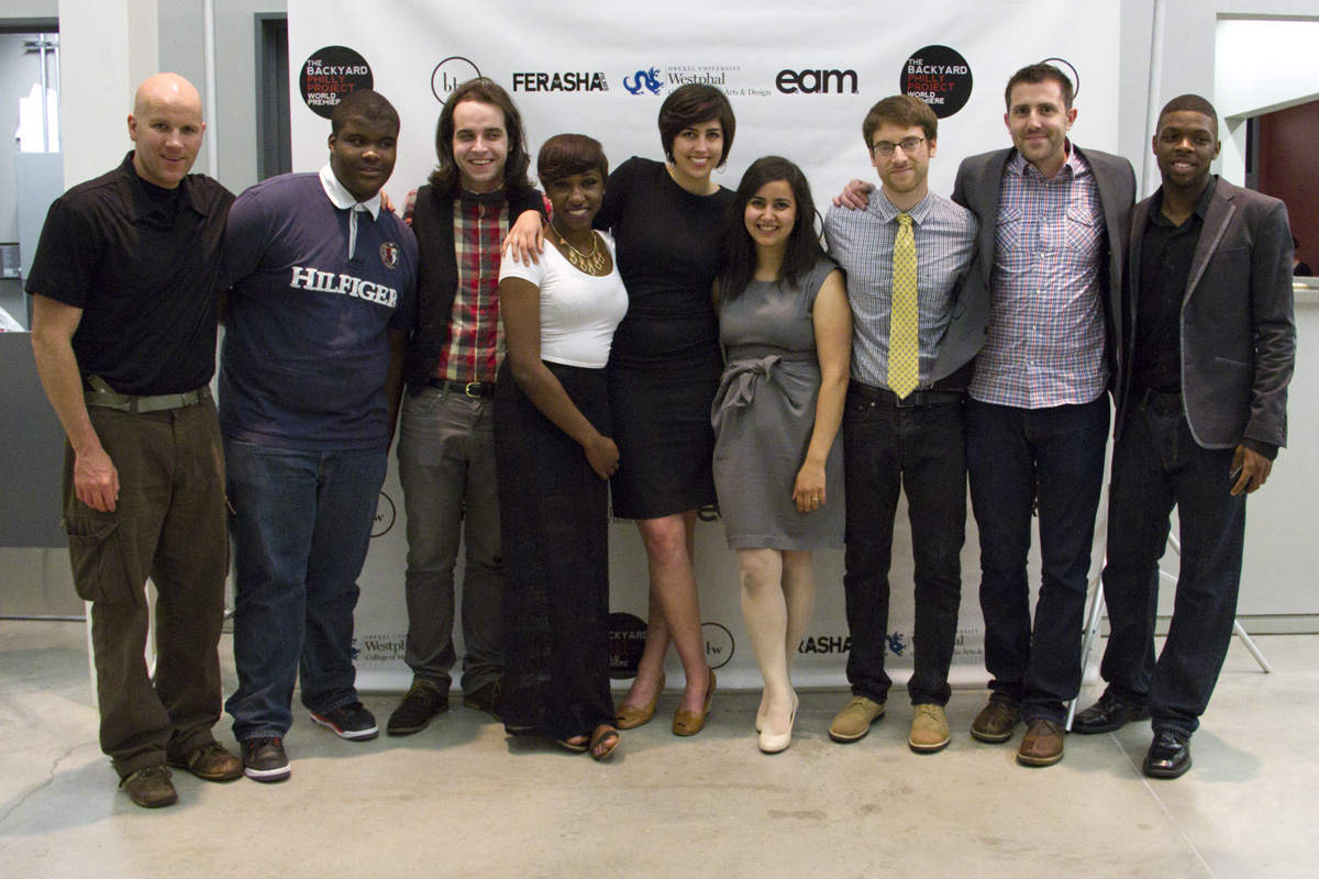 The Backyard Philly Project crew at the World Premiere event at Drexel University.