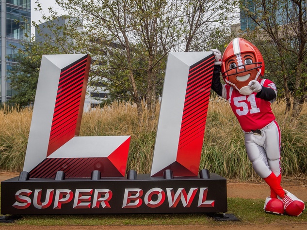 TD — THE OFFICIAL MASCOT OF THE HOUSTON SUPER BOWL HOST COMMITTEE