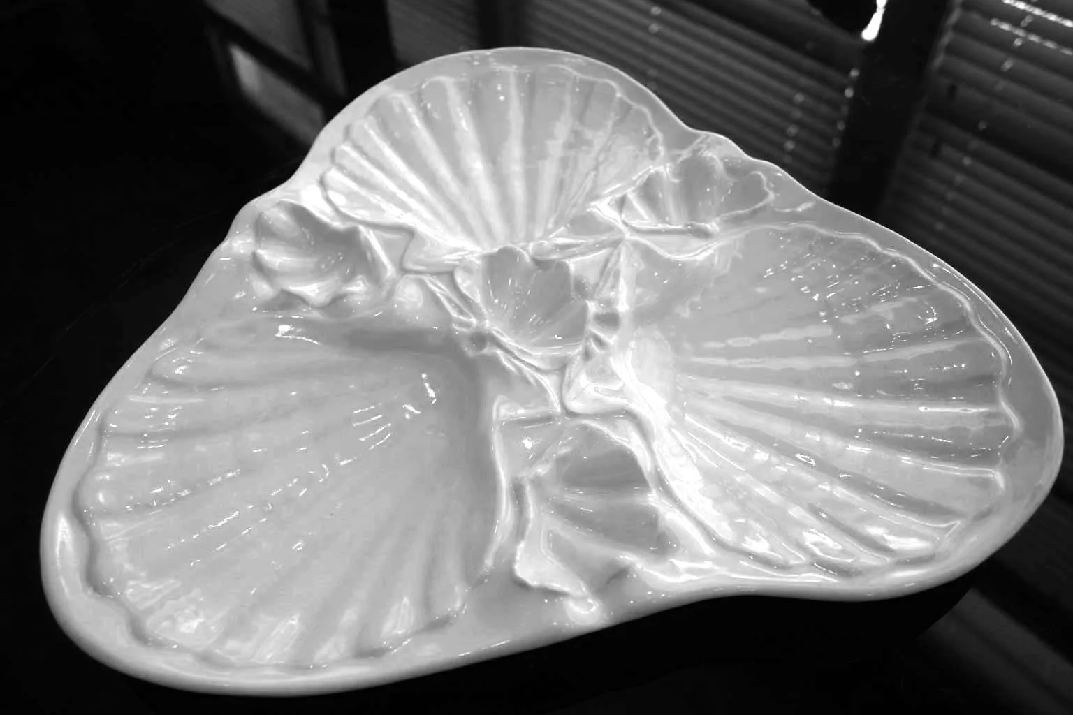 Sectioned Porcelain Scallop Shell Serving Platter makes its Debut!