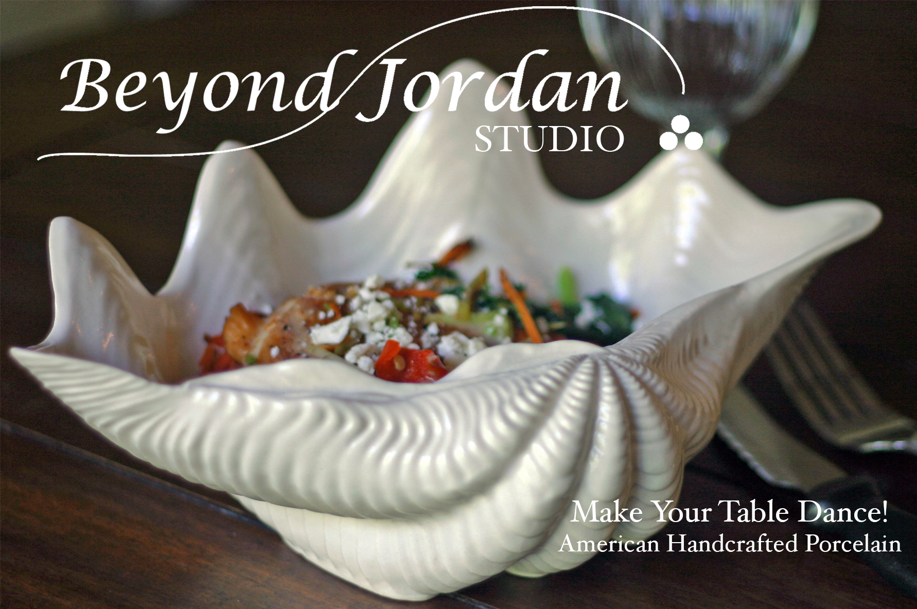 Porcelain Clam Shell Bowl