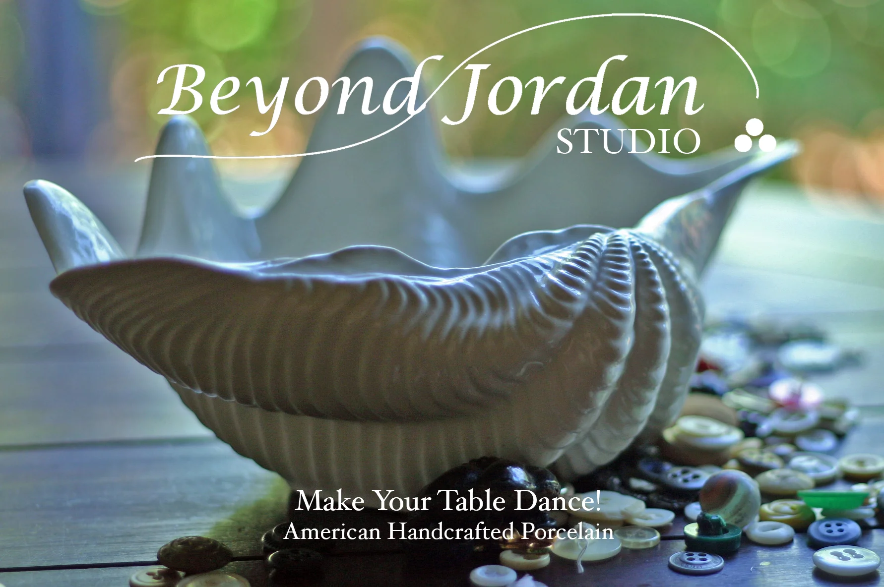 Porcelain Clam Shell Bowl