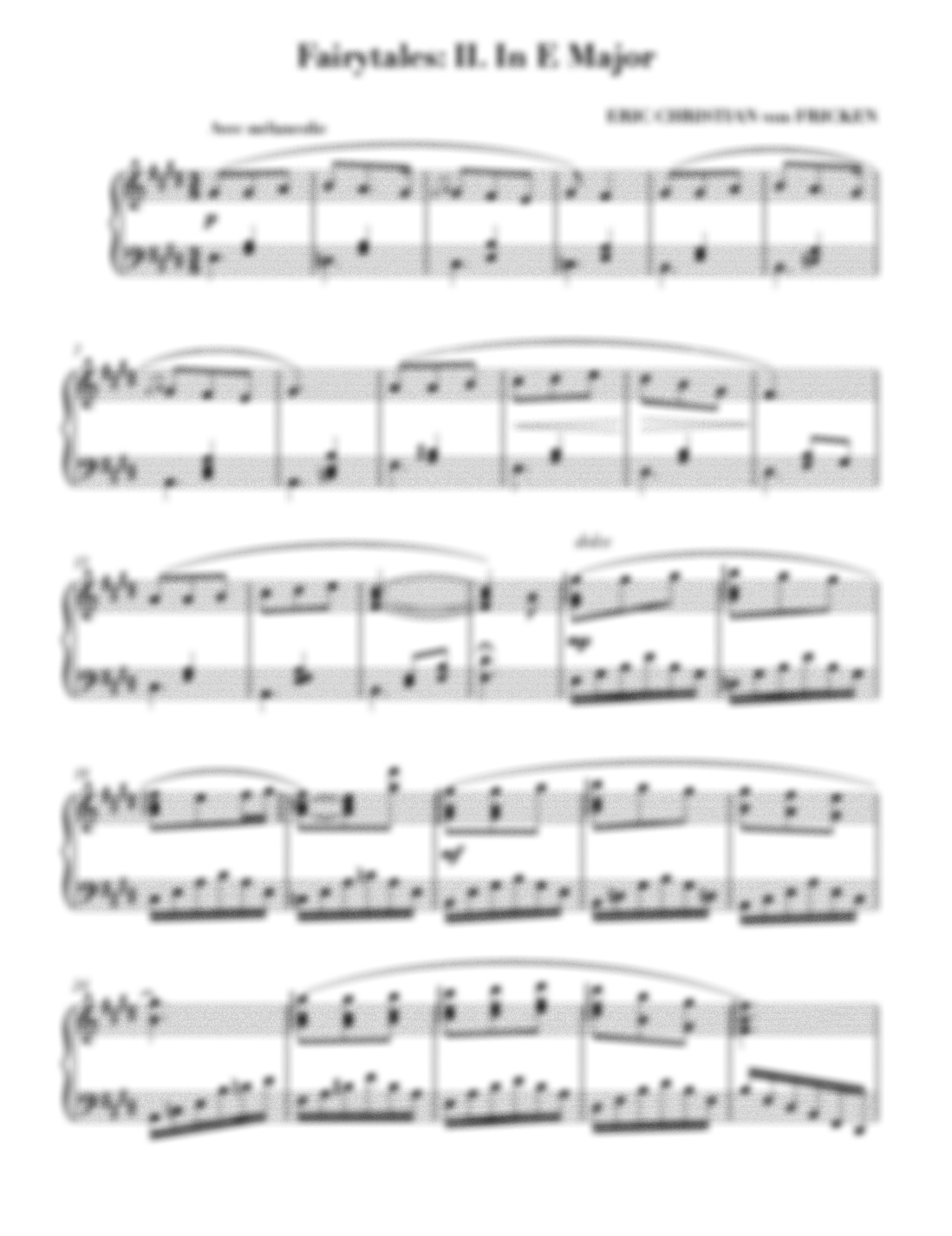 Fairytales: II. in E Major
