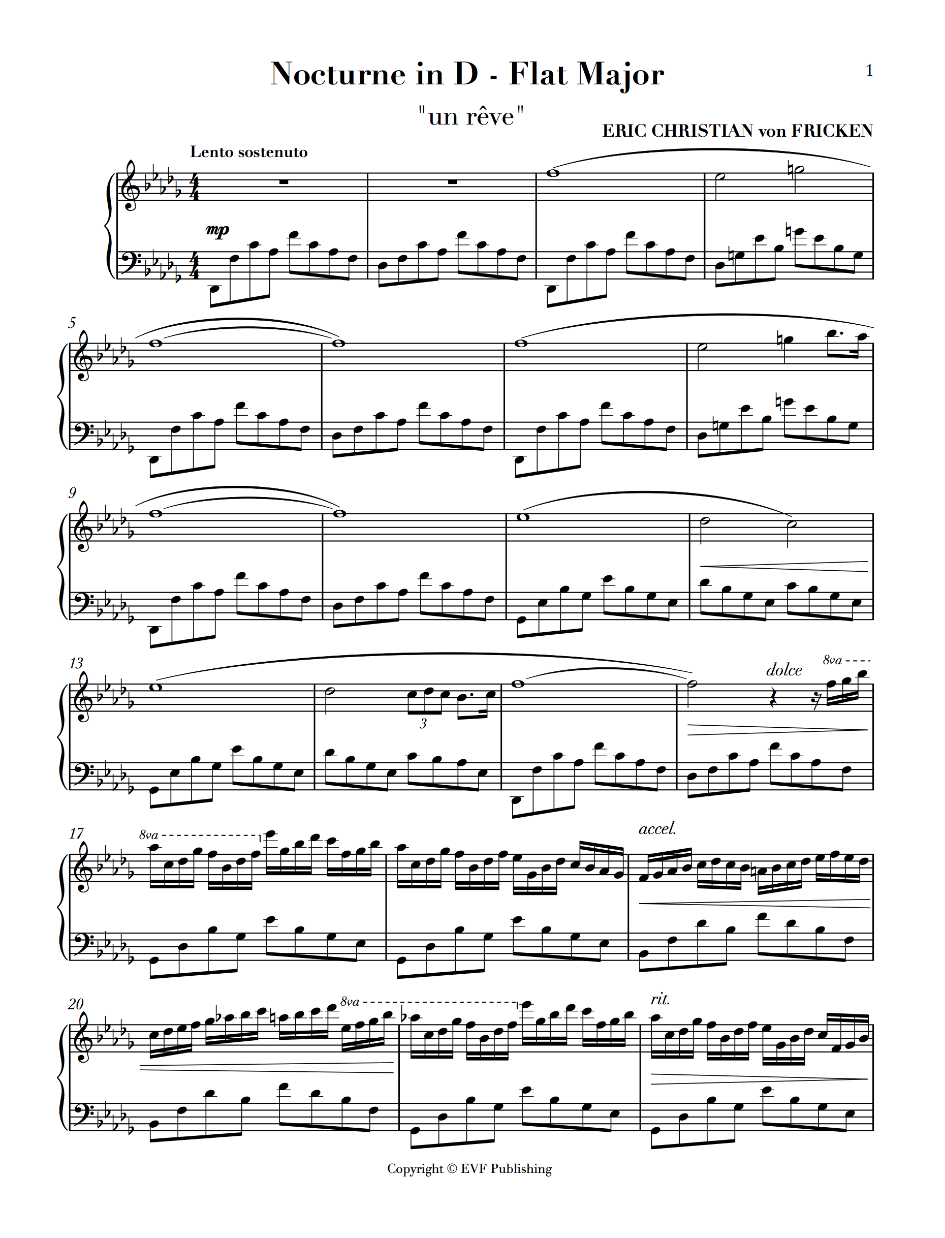 Nocturne in D-Flat Major "un rêve"