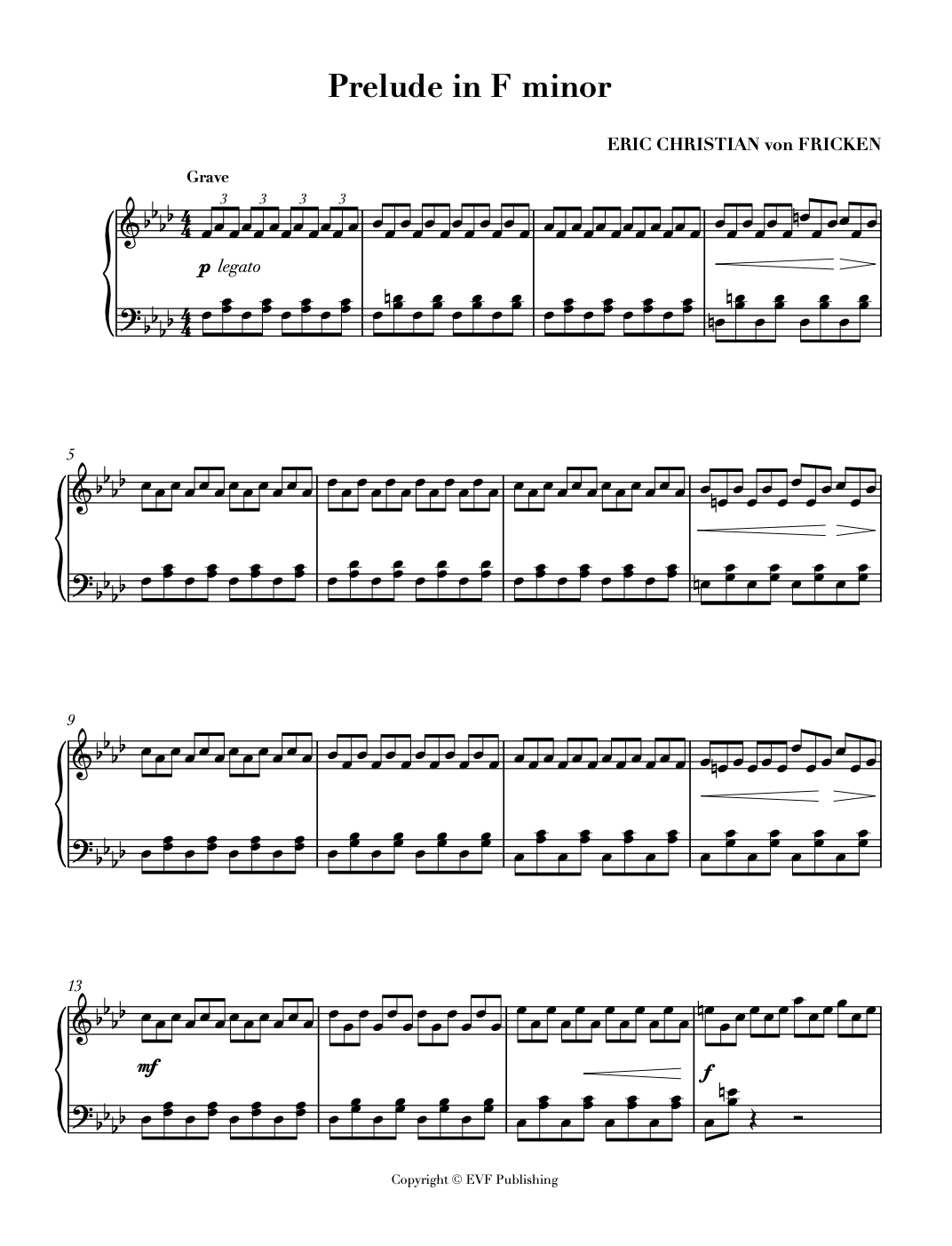Prelude In F Minor + unpublished Prelude in A Minor